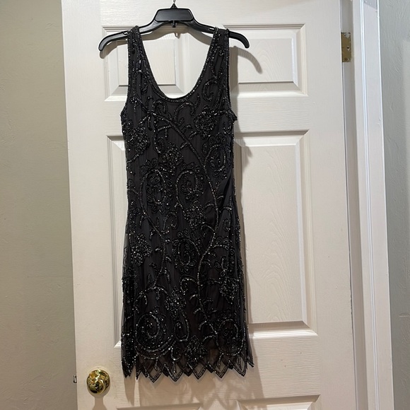 Sequined dark grey dress. - Picture 1 of 3